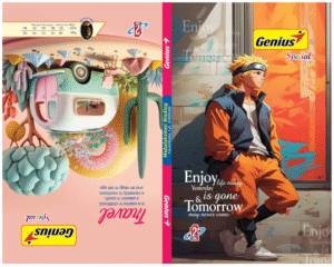 Genius Special Ruled - 192 Pages 2-in-1 Notebook (28 cm x 17.5 cm)